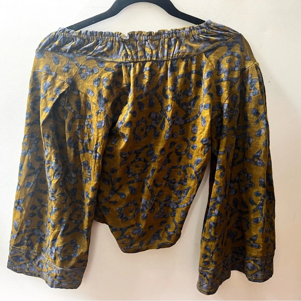 Free People On the Block Bell Sleeve top small s - Picture 6 of 6